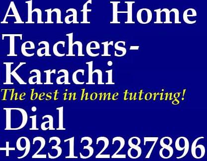 AHNAF Home Tutor Agency in Karachi Lahore Islamabad 0313 ...